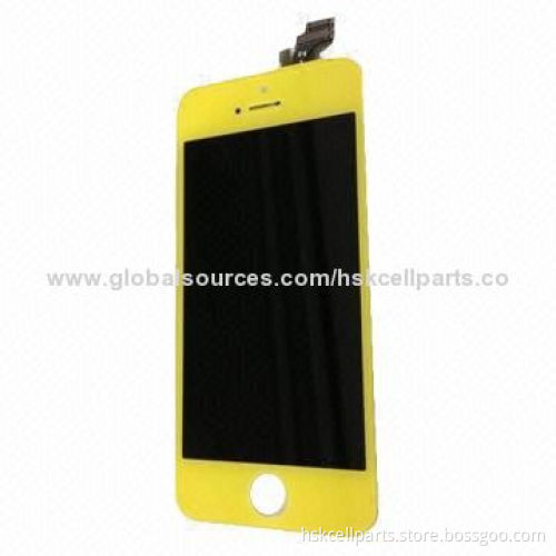Yellow LCD Display for iPhone 5, with Touch Assembly Conversion Kit